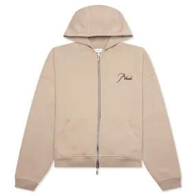 Zip Up Hoodie - Sand